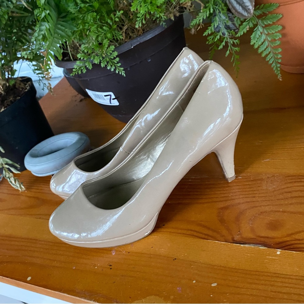 Tan short heels